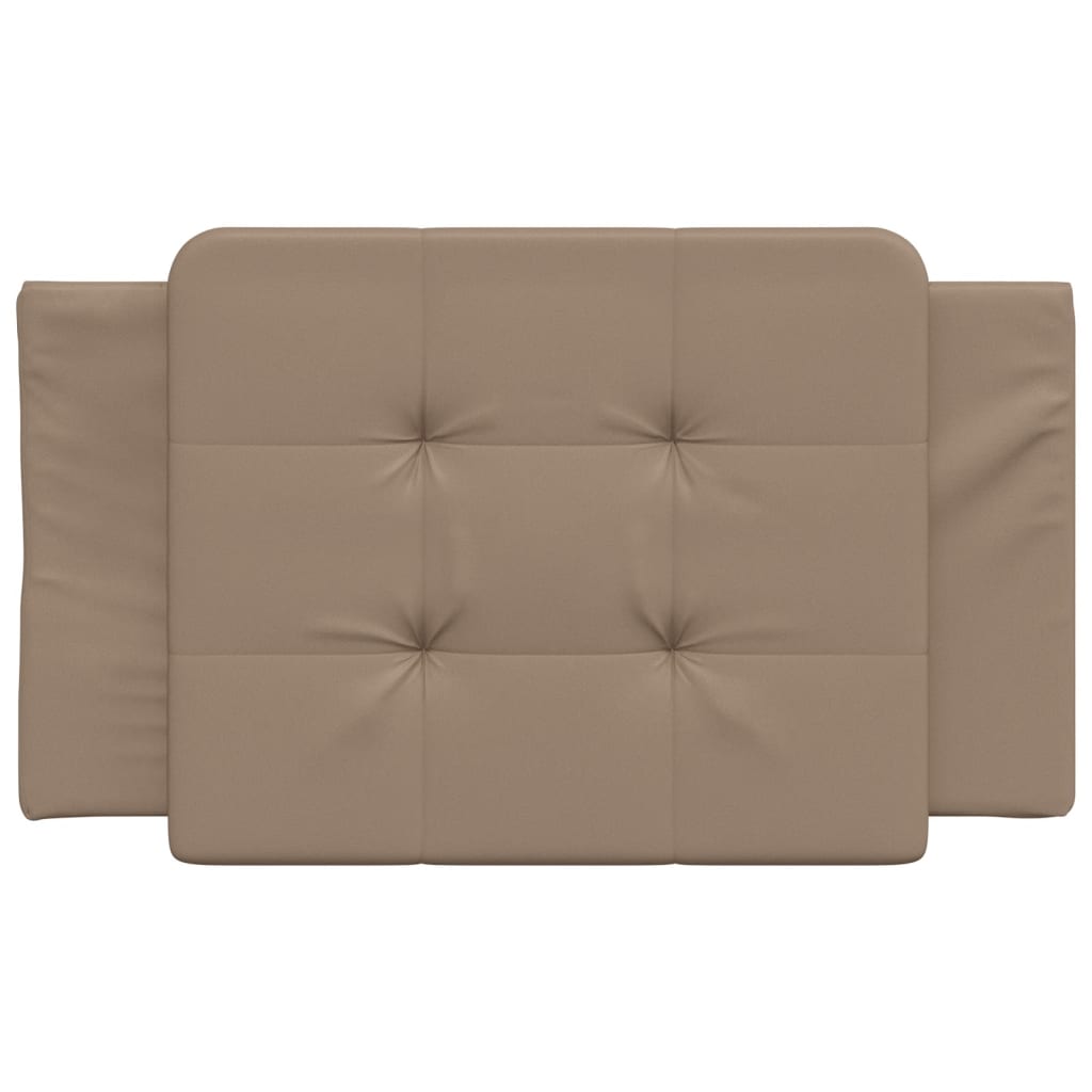 Kopfteil-Kissen "Zadar" Cappuccino-Braun 80 cm Kunstleder